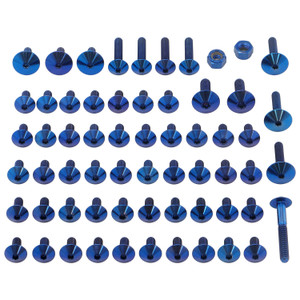 Kit Visserie Carenage en Titane BMW HP4 Bleu