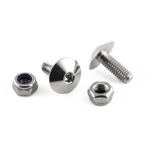 Kit vis plaque immatriculation en Inox 20 Kit vis plaque immatriculation en Inox 20