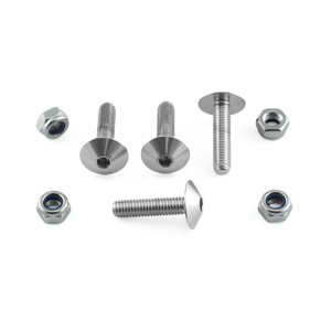 Kit vis plaque immatriculation en Inox Kit vis plaque immatriculation en Inox