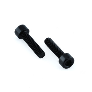Aluminium -Vis de porte bidon M5x(0.80mm)x20mm tête cylindrique pack de 2 Noir Aluminium -Vis de porte bidon M5x(0.80mm)x20mm tête cylindrique pack de 2 Noir