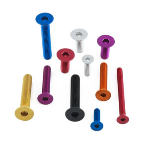 Vis Aluminium à  tête fraisee M6