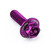 Vis en Aluminium carenage Race M5 x (0.8mm) x16mm Violet