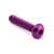 Vis à  tête bombee en Aluminium M6 x (1.00mm) x 30mm (Tête Extra Small) Violet