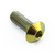 Vis à  tête bombee en Titane M4 x (0.70mm) x 12mm Or