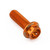 Vis Aluminium Race M8 x (1.25mm) x 25mm Gravee Orange