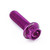 Vis Aluminium Race M8 x (1.25mm) x 25mm Gravee Violet
