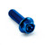 Vis à  tête Hex en Titane M8 x (1.25mm) x 25mm Race Spec Bleu
