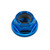 Ecrou Nylstop à  Bride en Titane M6 x (1.00mm) Bleu