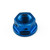 Ecrou à  bride en Titane M8 x (1.25mm) Pre Perce Bleu