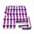 Kit Visserie Moteur Z800 2013 Violet