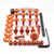 Kit Visserie Carenage en Aluminium VFR400-NC30 89-93 Orange