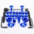 Kit Visserie Carenage en Aluminium ZX10 B1-B3 88-91 Bleu