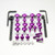 Kit Visserie Carenage en Aluminium Kawasaki Z900 Violet