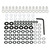 Kit Visserie Carenage en Aluminium YZF1000 R1 Vis rapide Auxiliaire