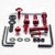 Kit Visserie Carenage en Aluminium XVS1100 Drag Star 98-05 Rouge