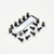 Kit Visserie Bulle Aluminium 8 Vis Noir