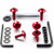 Kit vis garde boue en Aluminium Rouge