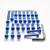 Kit Visserie Moteur Aluminium CBR1000 FM 91-92 Bleu