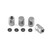 Bouchon de valve en Titane Hexagon Schrader Paquet x4