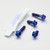 Kit Vis Fixation réservoir de Frein Av & Ar et Embrayage Titane Hex à  Bride Bleu Kit Vis Fixation réservoir de Frein Av & Ar et Embrayage Titane Hex à  Bride Bleu