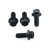 Kit Visserie Fixation Capteur ABS Avant & Arrière Acier Inoxydable Race Spec Noir Kit Visserie Fixation Capteur ABS Avant & Arrière Acier Inoxydable Race Spec Noir