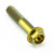 Kit visserie fixation bas de fourche en Titane Or
