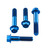 Kit visserie fixation bas de fourche en Titane Bleu