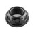 Ecrou d'axe en Titane à  Bride Arriêre M25x(1.50mm) Pre-Percé Noir