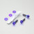 Kit visserie Fixation Radiateur Titane Brume Violette