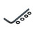Kit visserie Bulle en Titane 4 Vis Avec ecrous Nylstop Auxiliaire