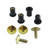 Kit Visserie Bulle Titane 4 Vis XL Tête Or