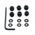 Kit visserie Bulle en Titane Ducati 6 Vis Auxiliaire