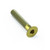Titane - kit vis de Capuchon du casque de tige M6x(1.00mm)x35mm à Tête Fraisée Or