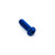 Vis à tête bombee en Aluminium M5 x (0.80mm) x 16mm (Tête Extra Small) Bleu