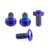 Vis disque de frein en Titane Triumph/BMW M8x18mm Paquet x4 Brume Violette
