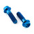 Titanium Front Axle Pinch Bolt Kit Blue