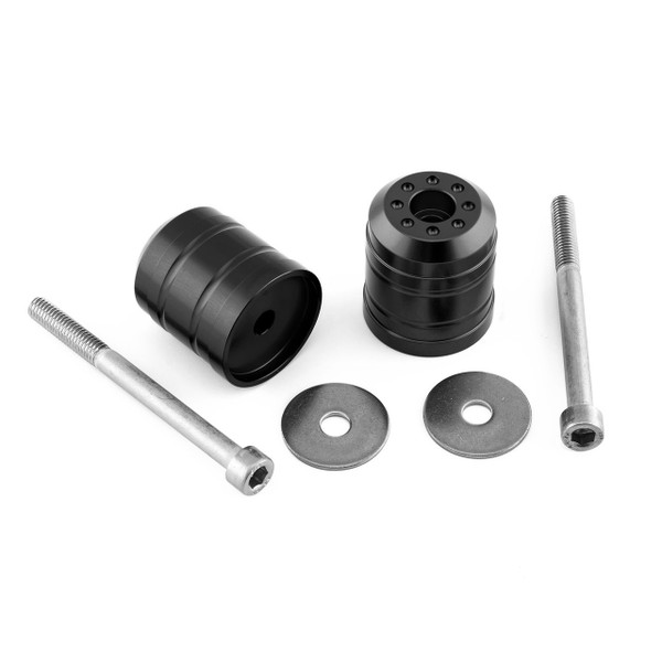 Paire embouts de guidon Aluminium Suzuki 20 (Vis 70mm) Noir