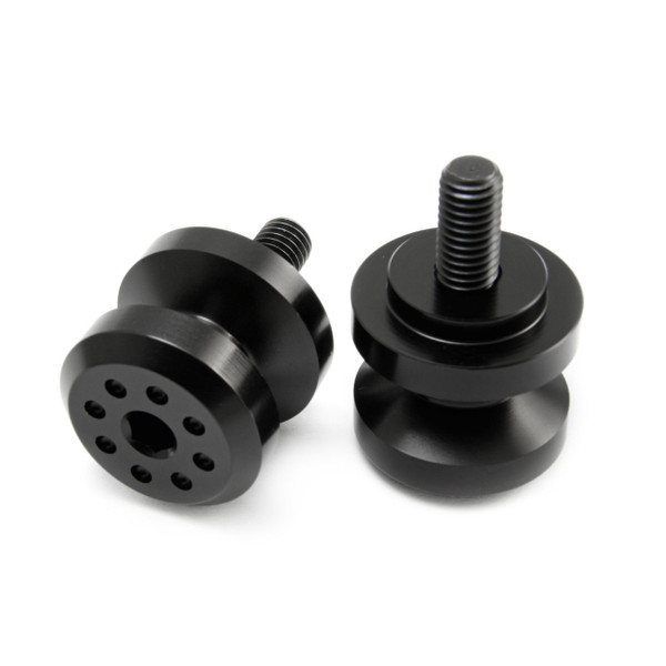 Paire de diabolos de bequille de paddock en Aluminium M8 Noir