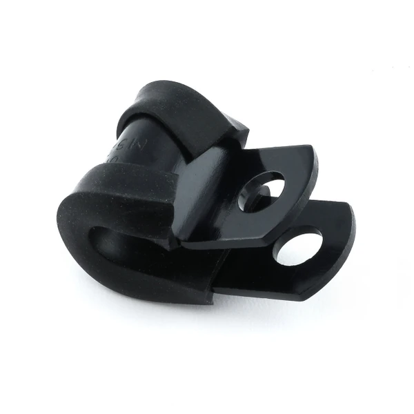 Collier Fixation en Aluminium P Clip 5mm Noir