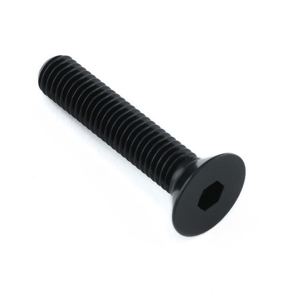 Vis Aluminium à  tête fraisee M8 x (1.25mm) x 40mm Noir