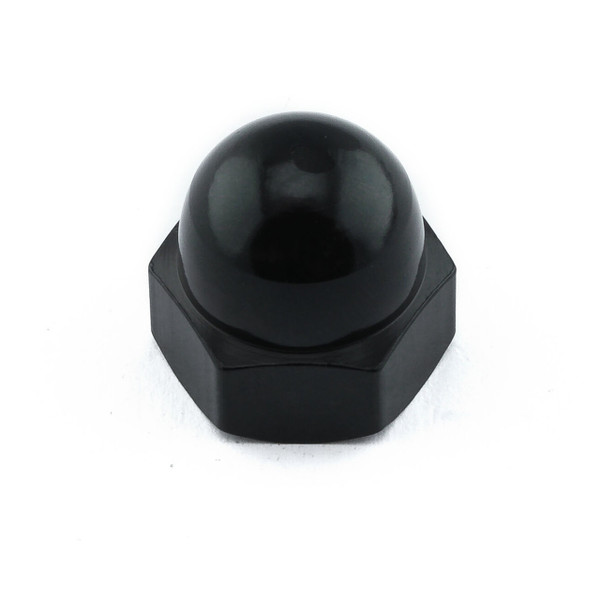 Ecrou dome en Aluminium M10 (DIN 1587) Noir
