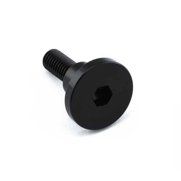 Vis à  tête bombee en Aluminium M6 x 22mm collier 9.5mm x 8mm Noir