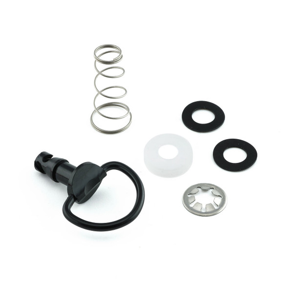Attache rapide en Aluminium D-Ring 17mm Noir
