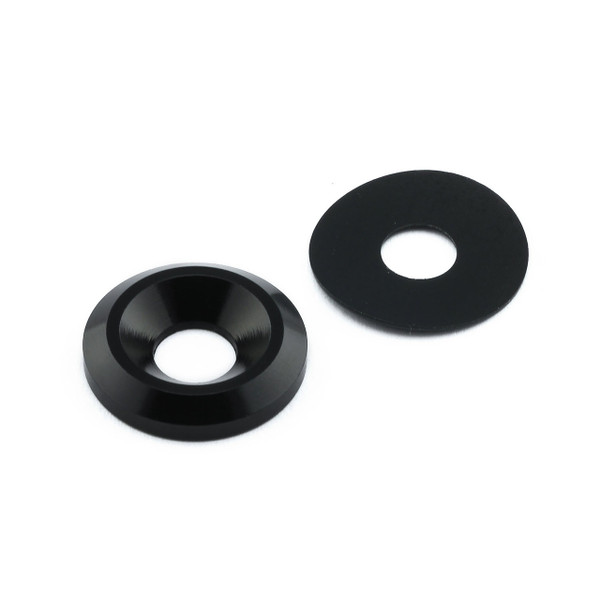 Rondelle fraisee en Aluminium M6 (19mm Diamètre Extérieur) Noir