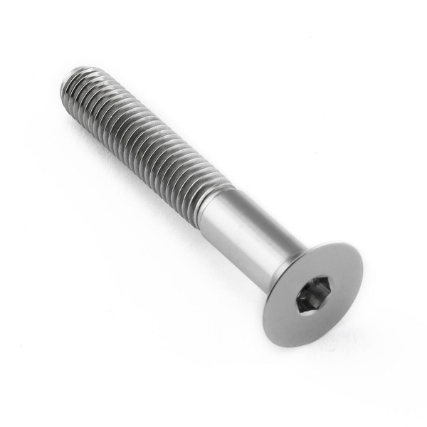 Vis à  tête fraisee en Titane M8 x (1.25mm) x 55mm