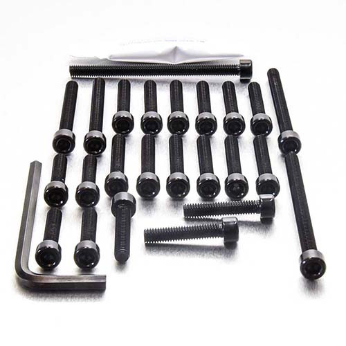 Kit Visserie Moteur Aluminium XL1000 VX-V2 Varadero 99-03 Noir