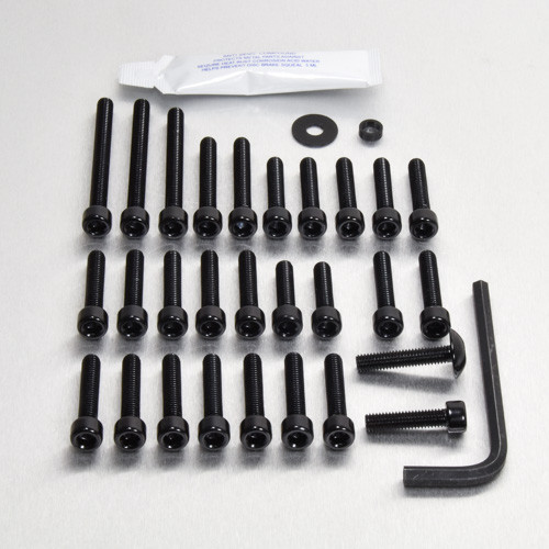 Kit Visserie Moteur ZX-9R F1-F2 Ninja 02-03 Noir