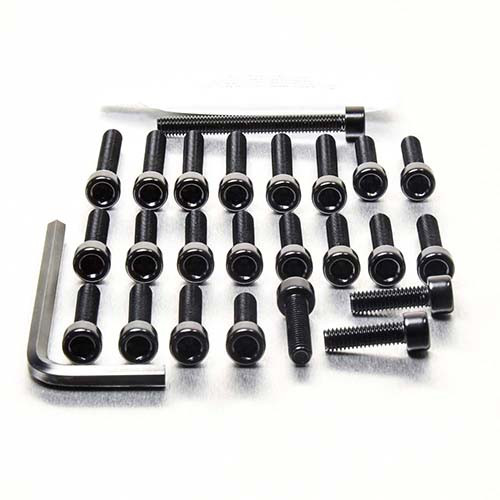 Kit Visserie Moteur DR125 SEY 00-02 Noir