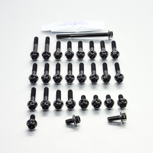 Kit Visserie Moteur Aluminium Kawasaki Ninja 300 Race Spec Noir