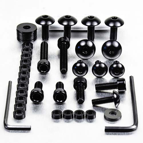 Kit Visserie Carenage en Aluminium CBF600-S 08+ Noir